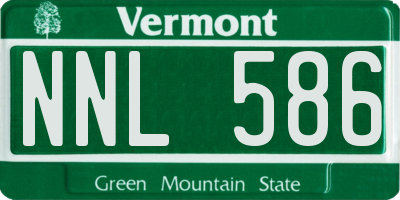VT license plate NNL586