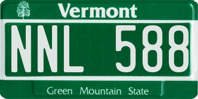 VT license plate NNL588