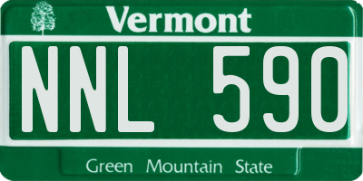 VT license plate NNL590