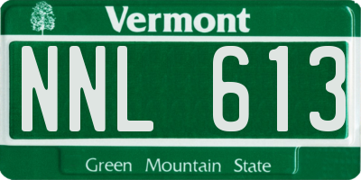 VT license plate NNL613