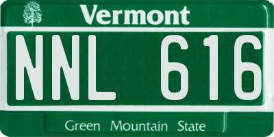 VT license plate NNL616