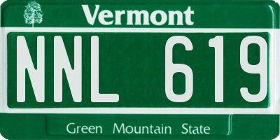 VT license plate NNL619