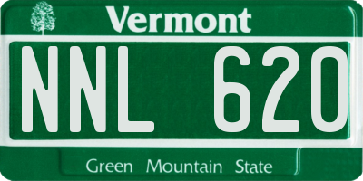 VT license plate NNL620