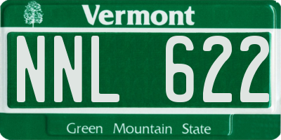 VT license plate NNL622