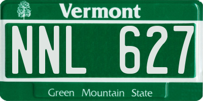 VT license plate NNL627