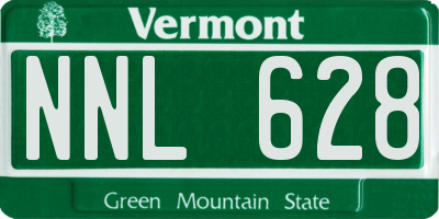 VT license plate NNL628