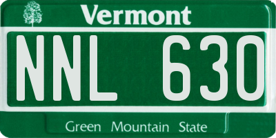 VT license plate NNL630