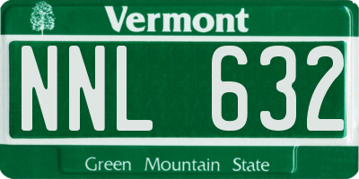 VT license plate NNL632