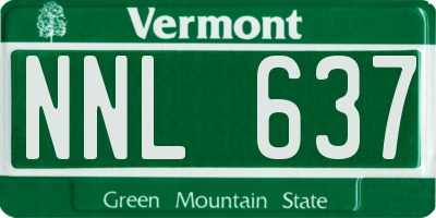 VT license plate NNL637
