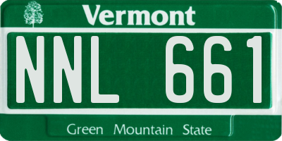VT license plate NNL661