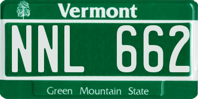 VT license plate NNL662