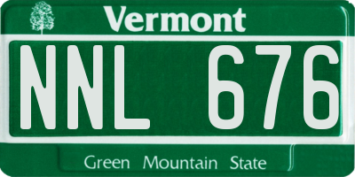 VT license plate NNL676