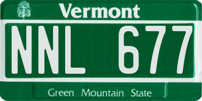 VT license plate NNL677