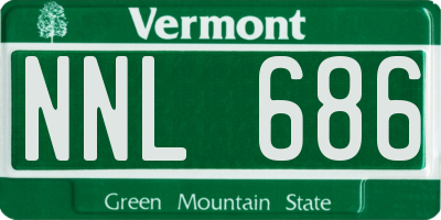 VT license plate NNL686