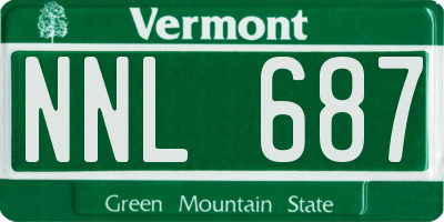 VT license plate NNL687