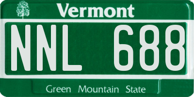 VT license plate NNL688