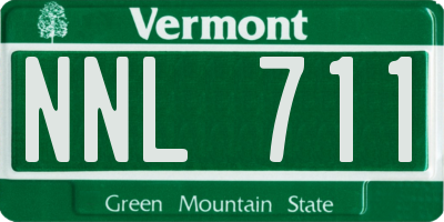 VT license plate NNL711