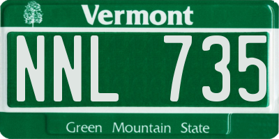 VT license plate NNL735