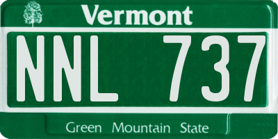 VT license plate NNL737