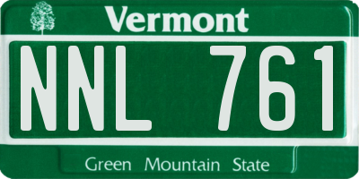 VT license plate NNL761