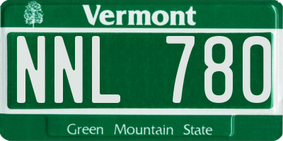 VT license plate NNL780
