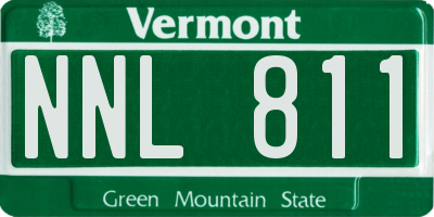 VT license plate NNL811