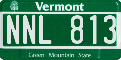 VT license plate NNL813