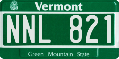 VT license plate NNL821