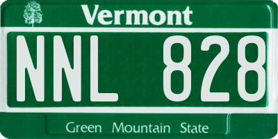 VT license plate NNL828