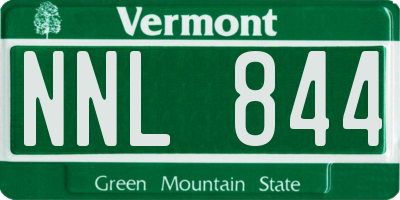 VT license plate NNL844