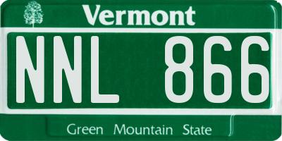 VT license plate NNL866