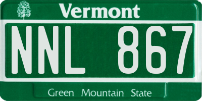 VT license plate NNL867