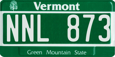 VT license plate NNL873