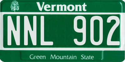 VT license plate NNL902
