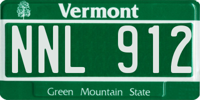 VT license plate NNL912