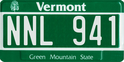 VT license plate NNL941