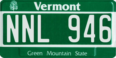 VT license plate NNL946