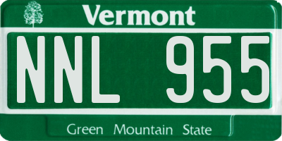 VT license plate NNL955