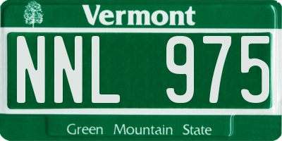 VT license plate NNL975