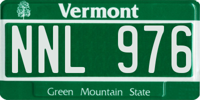 VT license plate NNL976