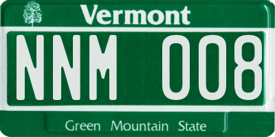 VT license plate NNM008