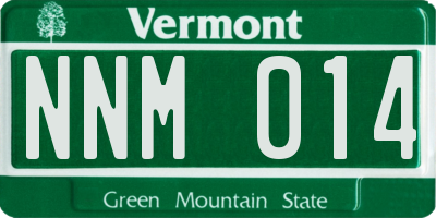 VT license plate NNM014