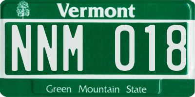 VT license plate NNM018