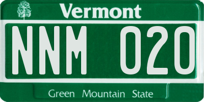 VT license plate NNM020