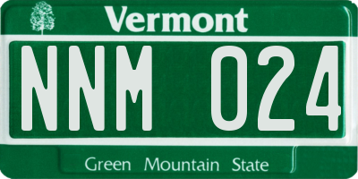 VT license plate NNM024