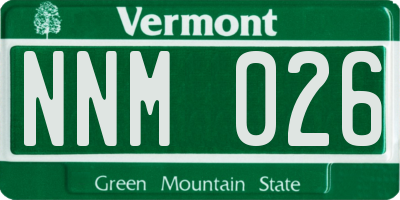 VT license plate NNM026
