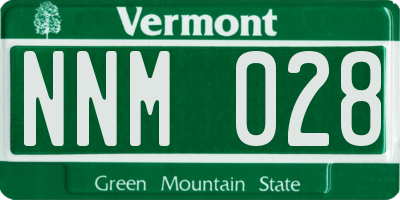 VT license plate NNM028