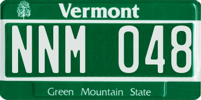 VT license plate NNM048