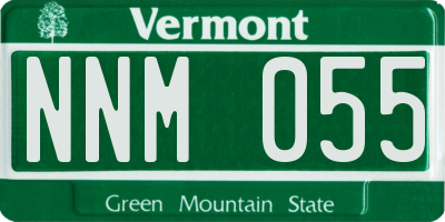 VT license plate NNM055
