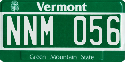 VT license plate NNM056